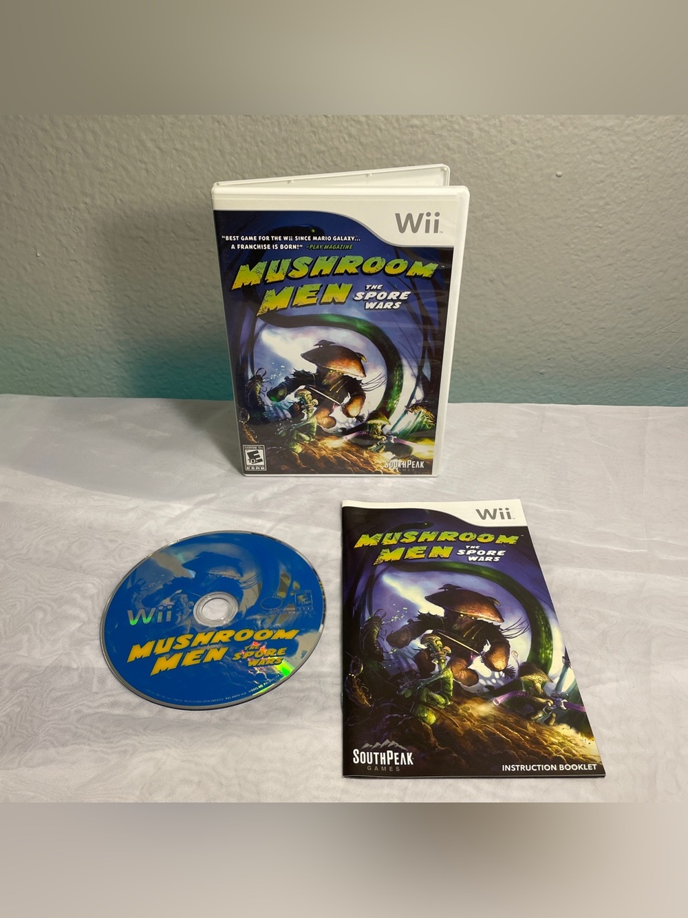 Mushroom Men: The Spore Wars (Nintendo Wii, 2008) Complete w/ Manual Tested Work